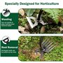 poraceous Désherbeur Manuel, Outil de Désherbage Manuel, Outil de Désherbeur en Acier Inoxydable, Outils Jardinage avec Poignée 