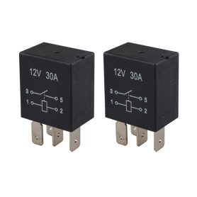 Futheda Lot de 2 relais automatique universel à 4 broches 12 V CC 30 A SPST multi-usage pour voiture