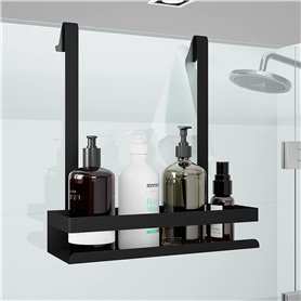 Bestdon Étagère de douche à suspendre - Noir - Étagère de douche à suspendre - Panier de douche en acier inoxydable - Suspendu s