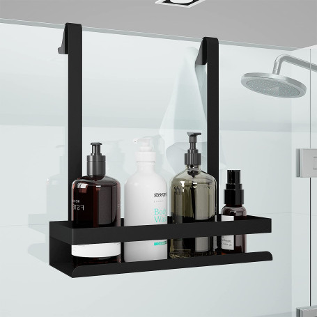 Bestdon Étagère de douche à suspendre - Noir - Étagère de douche à suspendre - Panier de douche en acier inoxydable - Suspendu s