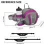 Ariineer Sac Banane avec Porte-Bouteille d'eau Sac Banane avec Ceinture réglable pour Camping Escalade Voyage Sports de Plein ai
