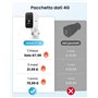 ieGeek Caméra de Surveillance Extérieure 4G LTE, 2K HD, Solaire avec Carte SIM, sans WiFi