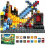 108PCS Jouets de Blocs de Construction magnétiques-Ensemble de Jouets Montessori