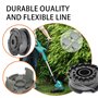 2 Pièces F016800569 Bobine Coupe Bordure, avec F016F04557 Couvercle, Bobine pour Bosch EasyGrassCut Art 23 SL/ 2300/23-28/26 SL,