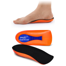 Talonnettes Inoles pour fasciite plantaire 【Poron – Fabriqué aux États-Unis】 Semelles de talon pour homme et femme pour douleurs