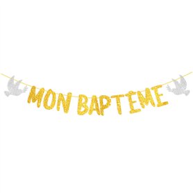 AOOTUERL Mon Baptême Bannière