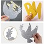 AOOTUERL Mon Baptême Bannière, Banderole Baby Shower Pailleté Papier Guirlande Bunting Banner DIY Décoration Suspendue Feston Fê