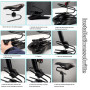 Ressort de selle absorbant les chocs, Tige de selle de vélo Foreverup, Accessoire Velo, Amortisseur, Suspension de Selle de Vélo