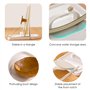 DYOUen Lot de 3 cliquets réversibles 1/4", 3/8", 1/2" - 72 dents - Denture fine avec poignée ergonomique