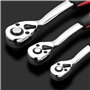 DYOUen Lot de 3 cliquets réversibles 1/4", 3/8", 1/2" - 72 dents - Denture fine avec poignée ergonomique