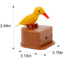 Toothpick Dispenser Boîte Automatique de Cure-Dents d'oiseau,Mignon Colibri Distributeur Toothpick Créatif Boîte De Rangement Cu