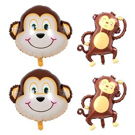 4 Pièces De Ballons De Singe Simulés