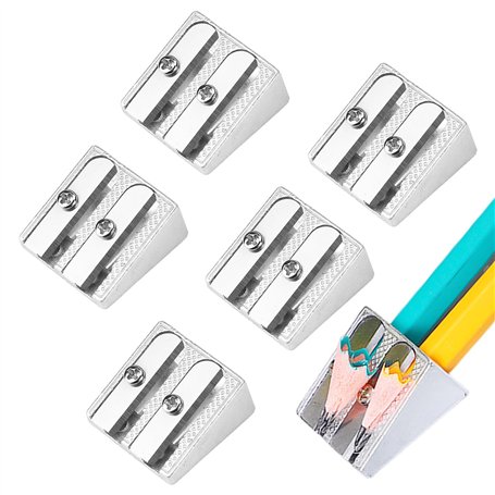 Taille-Crayon 5 Pièces Avec Taille-Crayon Double Trou