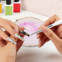 1 Palette De Couleurs, 3 Stylos Manucure, Un Ensemble D'Outils De Manucure, Une Palette De Manucure, Des Outils De Mélange De Co