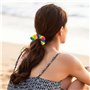 2 morceaux d'élastiques à cheveux pour filles, 2 morceaux de pinces à cheveux avec nœud, élastiques à cheveux arc-en-ciel pour q