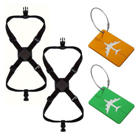Lot de 2 sangles de bagage