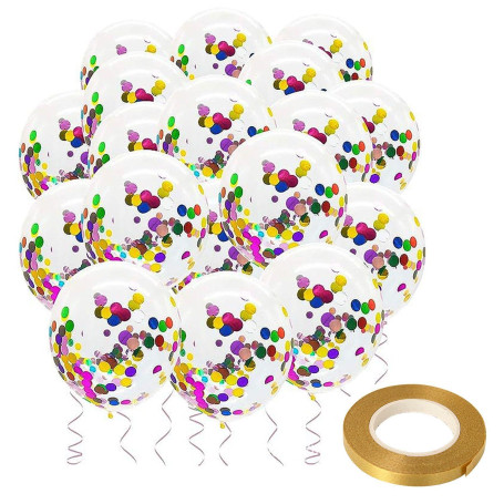 Ballons À Paillettes 20 Pièces
