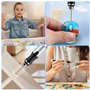 Mini Stylo Perceuse Électrique, Mini Perceuse Électrique à 3 Vitesses, Mini Perceuse Électrique Manuelle, Avec 10 Petits Forets,