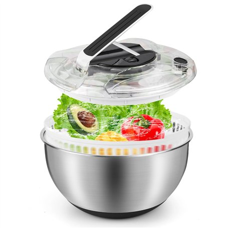 Pfloge Essoreuse À Salade en Acier Inoxydable 4