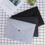 Pochette Porte-documents, 3 Pièces A4 Papier Dossier en Feutre, Enveloppe Organisateur de Document avec Bouton Pression Pochette