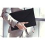 Pochette Porte-documents, 3 Pièces A4 Papier Dossier en Feutre, Enveloppe Organisateur de Document avec Bouton Pression Pochette