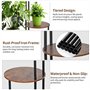 Vankarr Support de fleurs à 4 niveaux en bois - Étagère à plantes à plusieurs étages - Pour l'intérieur et le jardin - Décoratio