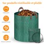 Vankarr Desherbeur Manuel Longueur en Acier Inoxydable avec Sac Dechets, Arrache Mauvaise Herbe avec Griffes et Pédales pour Dét