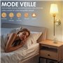 Gaethra Applique Murale Sans Fil, E27 Lampe Murale Sans Fil Rechargeable, Applique Murale Rechargeable avec Télécommande, Lampe 