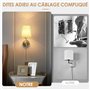 Gaethra Applique Murale Sans Fil, E27 Lampe Murale Sans Fil Rechargeable, Applique Murale Rechargeable avec Télécommande, Lampe 
