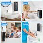 Gaethra Distributeur Savon Automatique, 420ml Distributeur Savon Mural, Distributeur Liquide Vaisselle avec Capteur Infrarouge, 