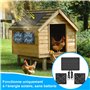 Vankarr Ventilateur Solaire 15W Résistant aux Intempéries Kit de Panneau Solaire avec Double Ventilateur Extracteur d'air Solair