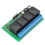Relaismodul, 4-Kanal-Flip-Flop-DC 12 V Bistabil Selbstsperrendes Relaismodul Niedrigpuls-Trigger-Relais 6-24 VDC