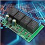 Relaismodul, 4-Kanal-Flip-Flop-DC 12 V Bistabil Selbstsperrendes Relaismodul Niedrigpuls-Trigger-Relais 6-24 VDC