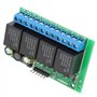 Relaismodul, 4-Kanal-Flip-Flop-DC 12 V Bistabil Selbstsperrendes Relaismodul Niedrigpuls-Trigger-Relais 6-24 VDC