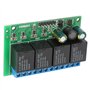 Relaismodul, 4-Kanal-Flip-Flop-DC 12 V Bistabil Selbstsperrendes Relaismodul Niedrigpuls-Trigger-Relais 6-24 VDC
