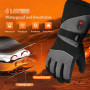 Jkevow Gants Chauffants pour Femme et Homme,Gants Chauffants Moto avec Batterie Rechargeable de 5000 mAh,3 Niveaux de réglage de