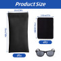 Lot de 4 étuis de protection en cuir synthétique souple avec chiffon de nettoyage pour lunettes de soleil portable et étanche - 