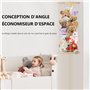 Lot de 4 étuis de protection en cuir synthétique souple avec chiffon de nettoyage pour lunettes de soleil portable et étanche - 