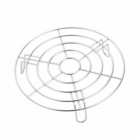 Grille Ronde en Acier Inoxydable - Support Polyvalent pour Cuisson à la Vapeur