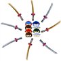 LTHOENG Ninjaoo - Décoration d'anniversaire d'enfant - Cadeau d'anniversaire ninja - Contenu de calendrier de l'Avent pour fille