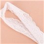 Yulakes 10 yards - Blanc et noir - Élastique - En dentelle - Pour l'artisanat - Robe de mariage - 10 cm de large