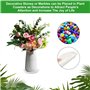 16 Pièces Coupelle Pot de Fleur Soucoupe Pot Fleur Plastique Soucoupes Pots de Fleurs avec 18 Étiquettes sous Pot de Fleur Rond 