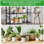 16 Pièces Coupelle Pot de Fleur Soucoupe Pot Fleur Plastique Soucoupes Pots de Fleurs avec 18 Étiquettes sous Pot de Fleur Rond 