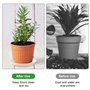 16 Pièces Coupelle Pot de Fleur Soucoupe Pot Fleur Plastique Soucoupes Pots de Fleurs avec 18 Étiquettes sous Pot de Fleur Rond 