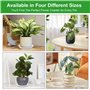 16 Pièces Coupelle Pot de Fleur Soucoupe Pot Fleur Plastique Soucoupes Pots de Fleurs avec 18 Étiquettes sous Pot de Fleur Rond 