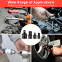 Adaptateur Douille, 6 Pièces Adaptateur pour Impact Réducteur, Adaptateurs à Cliquet 3/4 vers 1/2,3/8 vers 1/2,3/8 vers 1/4 pour