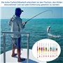 Flotteur Peche, 10 Pcs Flotteur Peche Au Coup avec 205 Pcs Plomb Peche 4 Stop Float Peche 4 Emerillon de Pêche, Flotteurs de Pêc