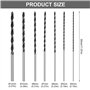 7 Pièces en Acier au Carbone Spiral Trou Cutter Outil à Bois Kit Forets avec Diamètre 4 5 6 7 8 10 12mm X 300