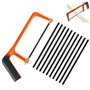 Scie à Métaux Junior Mini Scie à Métaux Portable Mini Scie à Main avec 10 Lame Minis Scie à Métauxs pour Du Bois