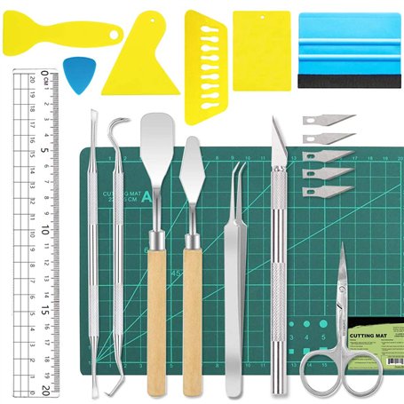ImnBest Lot de 19 outils de désherbage en vinyle